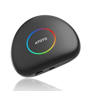 【30% OFF】CarWave CB6C Android 13 KI-Box -Kabelloser CP/AA Adapter mit 4G LTE, 4GB+64GB, TrackHU GPS & DriveChat KI | Dual-Band WiFi + BT 5.0 | Plug & Play Smart Box ATOTOLIFE