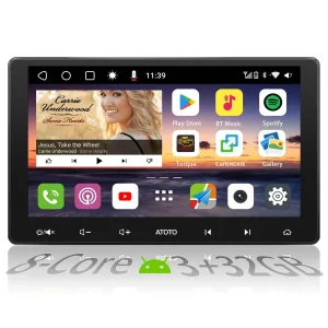 [10.1inch QLED] ATOTO S8 Premium Double Din Car Stereo Android in-Dash Navigation, Wireless CarPlay & Android Auto, Split Screen,Dual BT w/aptX HD, HD VSV Parking with LRV, SCVC,3G+32G, S8G2114PM