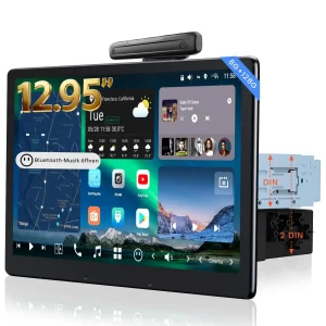 【Amazon 50% OFF】ATOTOZONE 12.9" QLED AI Android Autoradio 1 DIN, Floating Screen Auto, 8G+128G In-Dash Navigation,4G LTE, Kabelloses CarPlay & Android Auto, Dual-Phone & 2 Bluetooth,SCVC,GPS-Tracking,X10G129E