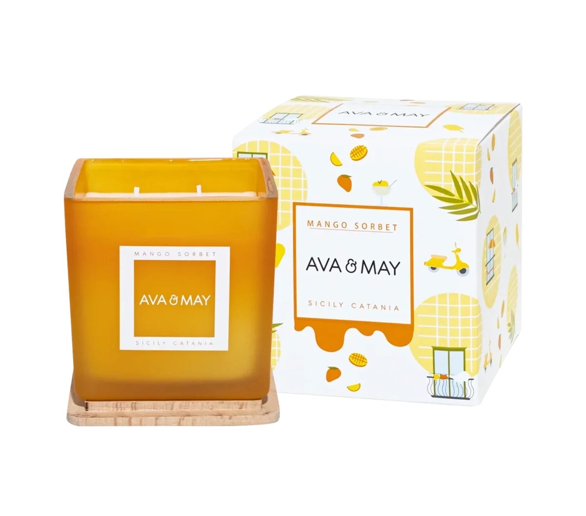 Candela profumata grande Sorbetto al Mango