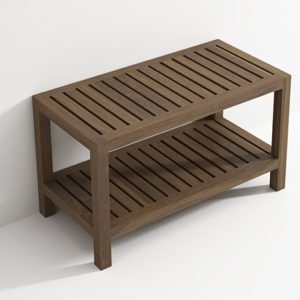 Panca doccia in teak L 80 cm