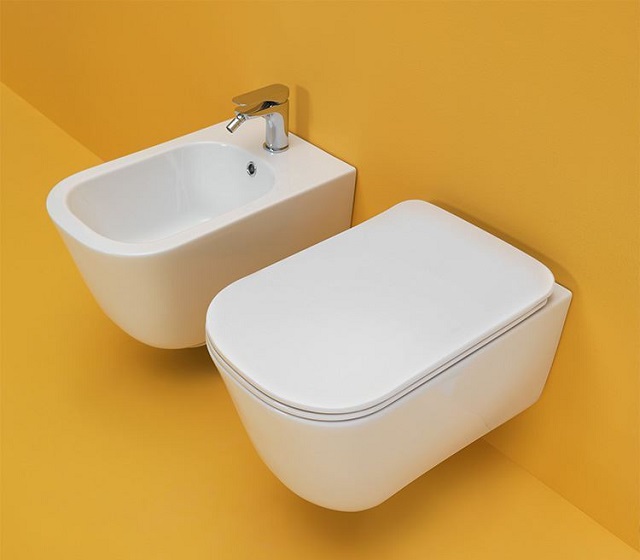 Coppia sanitari sospesi Tribeca senza brida - immagine 2