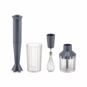 ALESSI PLISSÉ Set Frullatore ad Immersione Grigio