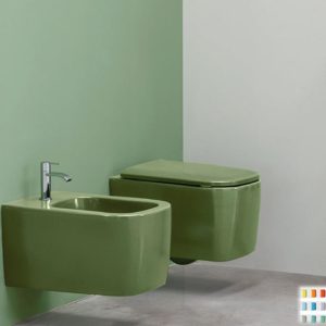 Bidet sospeso colorato Nic Design-Semplice
