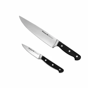 Acciaio inox - set coltello chef + spelucchino