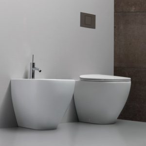 Bidet a terra filo muro Forever 50 – Bianco
