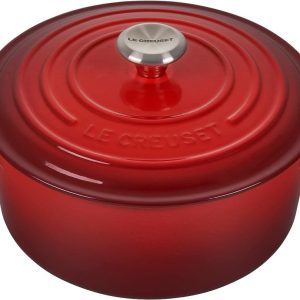 Le Creuset Cocotte rotonda Evolution in ghisa vetrificata 24cm Ciliegia