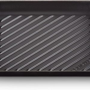 Le Creuset Grill quadrato Tradition in ghisa vetrificata 24cm Nero Matt