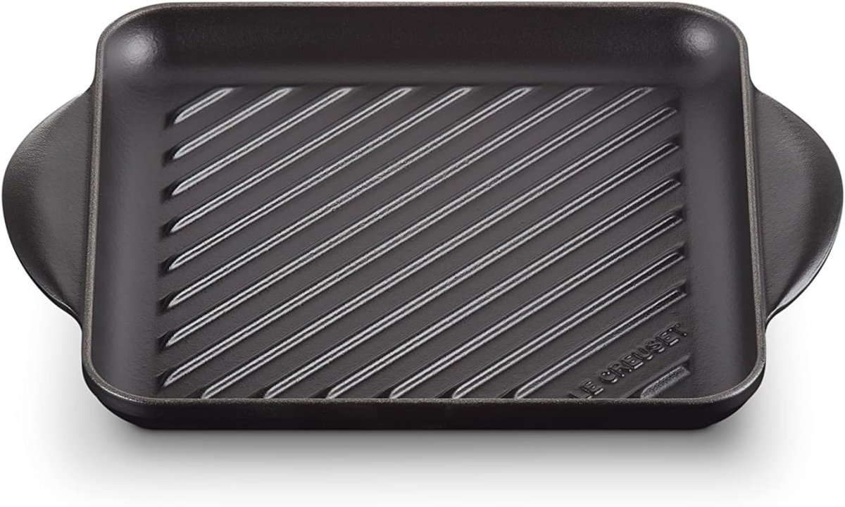 Le Creuset Grill quadrato Tradition in ghisa vetrificata 24cm Nero Matt