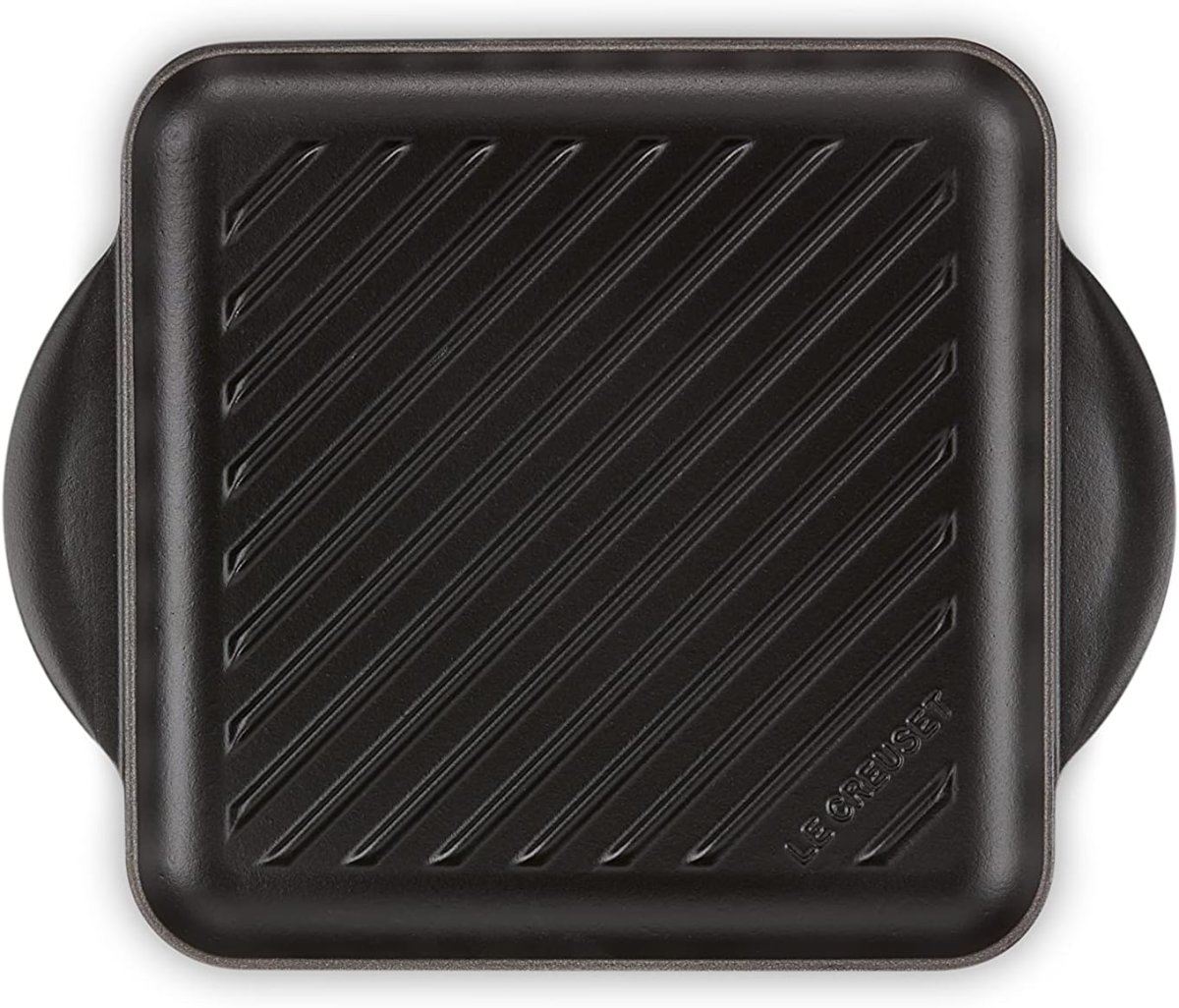 Le Creuset Grill quadrato Tradition in ghisa vetrificata 24cm Nero Matt - immagine 3