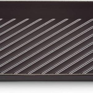 Le Creuset Grill rettangolare Tradition in ghisa vetrificata 32x22cm Nero Matt