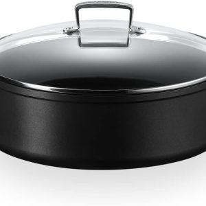 Le Creuset Les Forgées Sauteuse Rondeau con Coperchio 24cm
