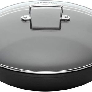 Le Creuset Les Forgées Tegame Basso con manici e coperchio 30cm
