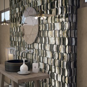 Mosaico bagno vetro Salsa